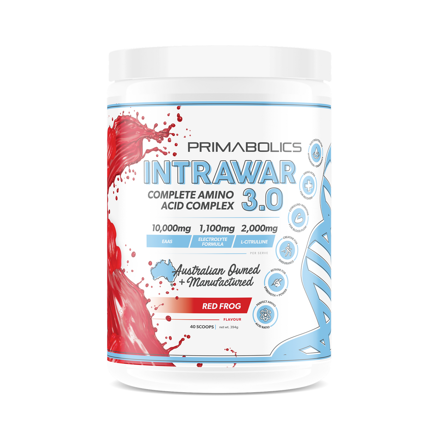 Primabolics Intrawar 3.0 Red Frog 40 Serves