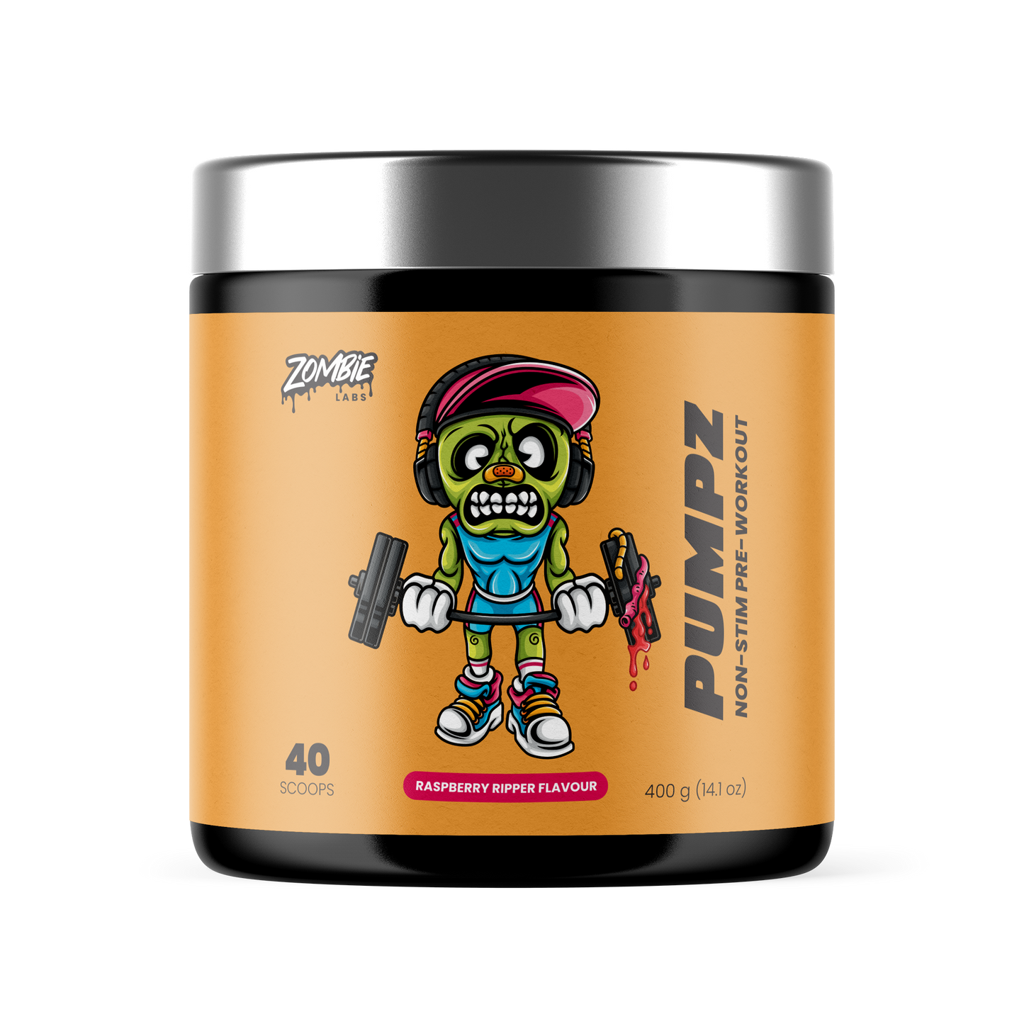 Zombie Labs Pumpz Non Stim Raspberry Ripper 40 Serves